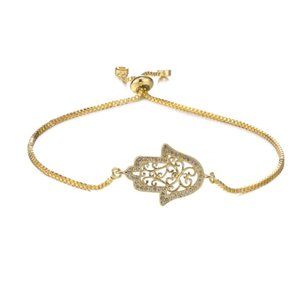 NEW Chamsa Hamsa Evil Eye Charm Link Bracelet